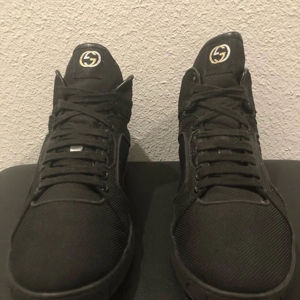 Gucci Black High-Top Sneakers - Picture 3 of 13